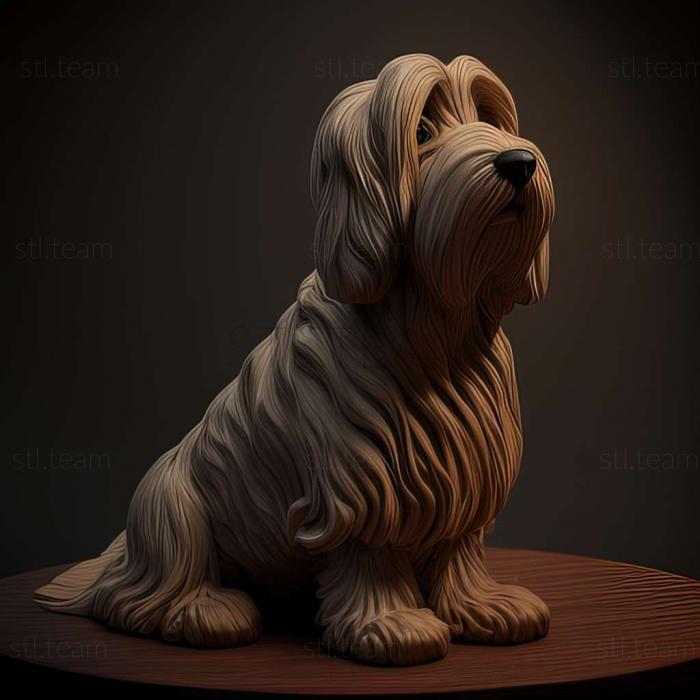 3D model The Great Vendean Basset Griffon dog (STL)